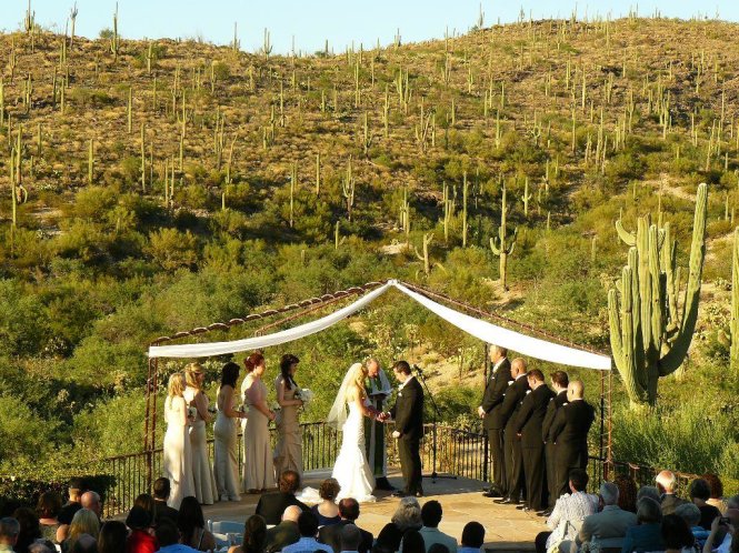 Nhiều cặp đôi chọn công viên Saguaro làm nơi tổ chức hôn lễ – Ảnh: wp